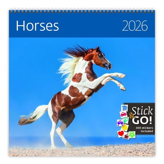Horses 2026 - nástěnný kalendář