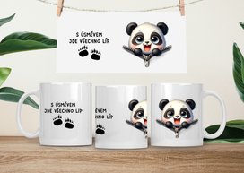 Hrneček čumáček 330ml porcelán Panda