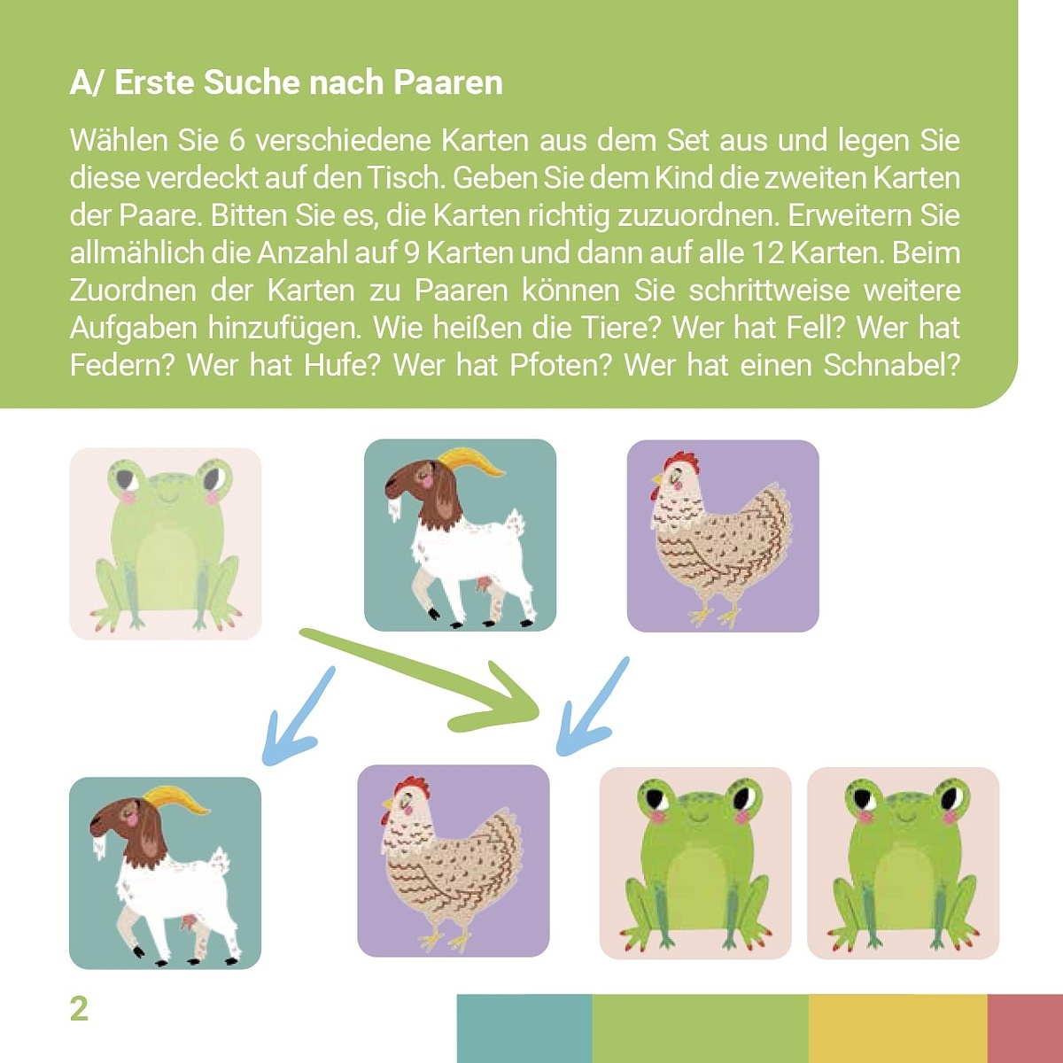 Grooosses Memo-Spiel Tiere auf dem Hof