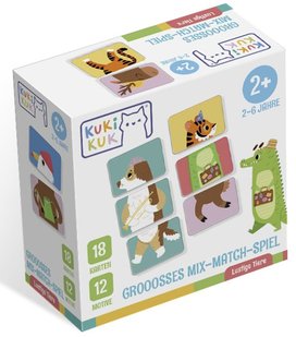 Grooosses Mix-Match-Spiel Lustige Tiere