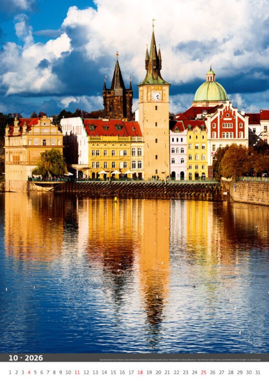 Praha 2026 - nástěnný kalendář