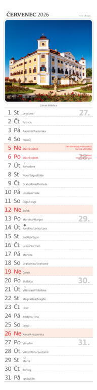 Putování po Česku vázanka 2026 - nástěnný kalendář