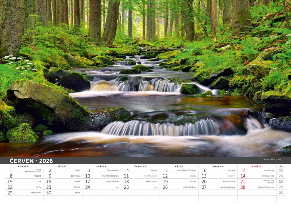 Šumava 2026 - nástěnný kalendář
