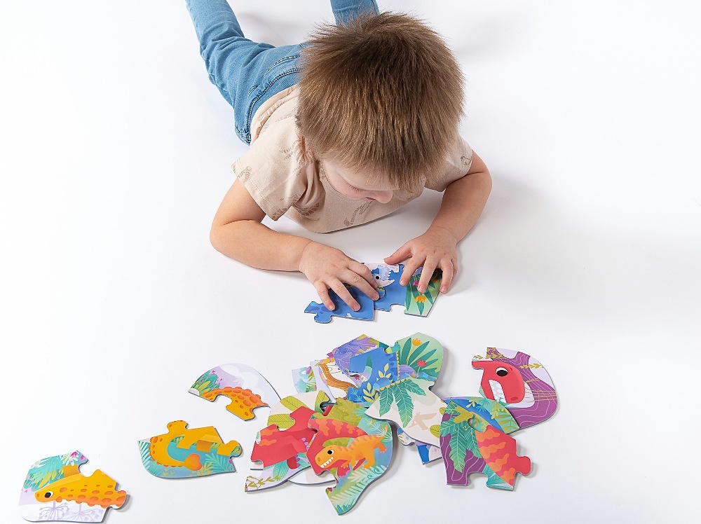 Grooosses Puzzle Dinosaurier