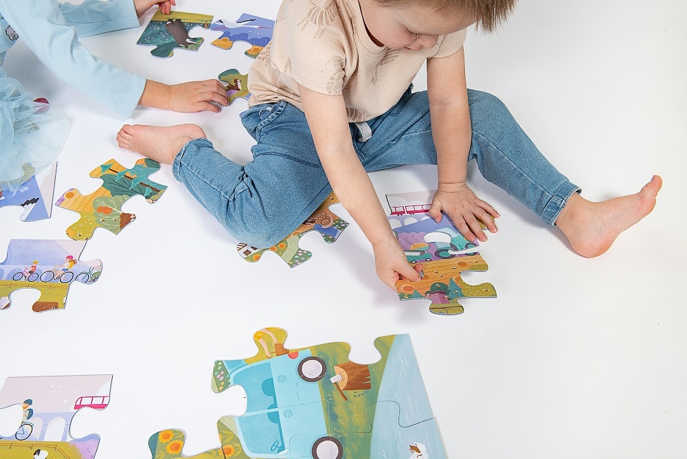 Grooosses Puzzle Ausflug ins Grüne