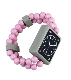 Dřevěné Watch oboustranné růžové