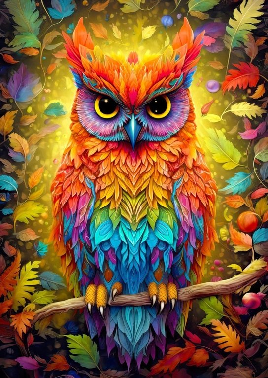 Puzzle Podzimní sova 1000 dílků