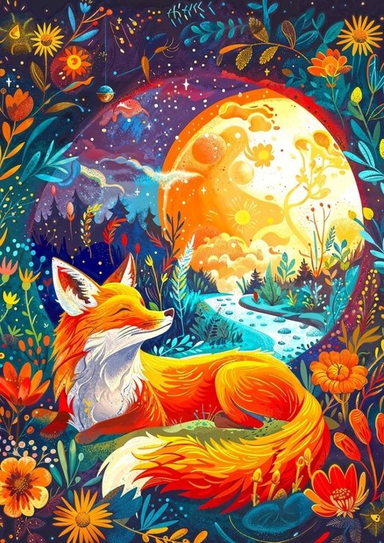 Puzzle Měsíční liška 1000 dílků