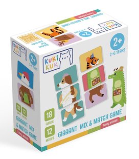 Giaaant Mix & Match Game Funny animals