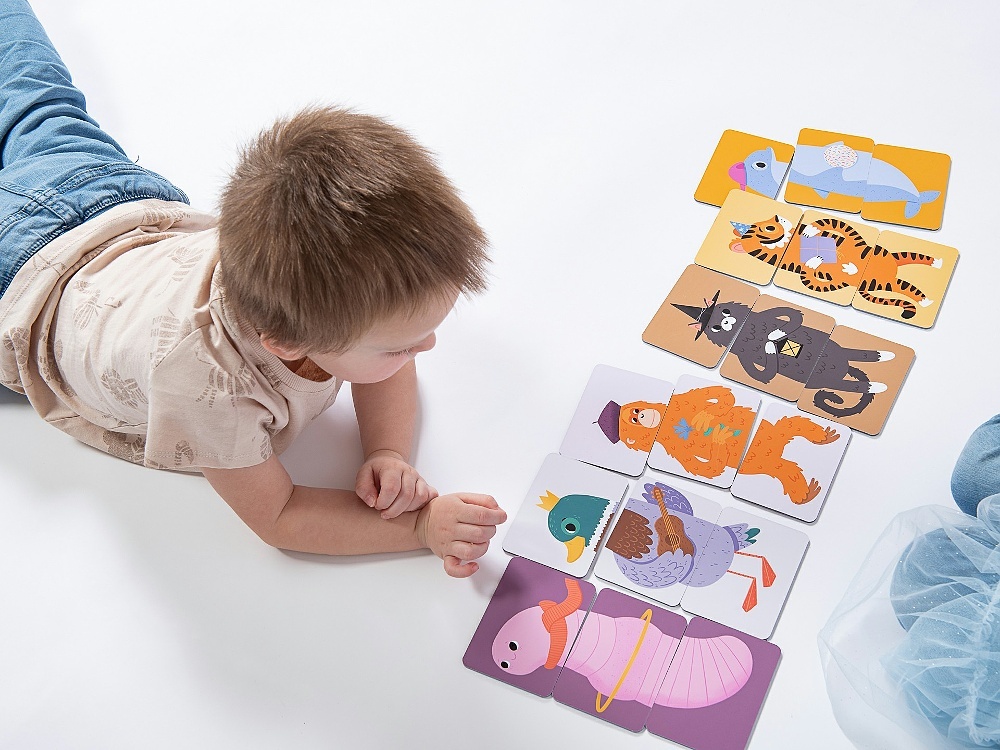Giaaant Mix & Match Game Funny animals