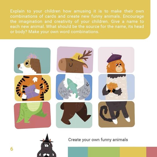 Giaaant Mix & Match Game Funny animals