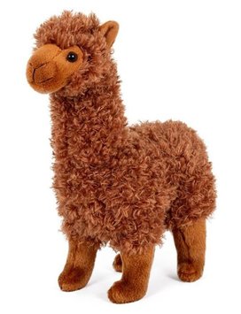 Lama Alpaka plyš hnědá 30 cm