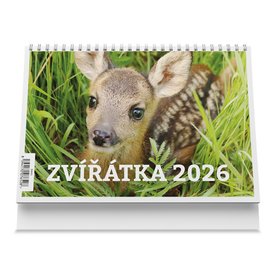 Zvířátka 2026 - stolní kalendář