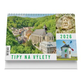 Tipy na výlety 2026 - stolní kalendář