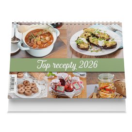 Top recepty 2026 - stolní kalendář