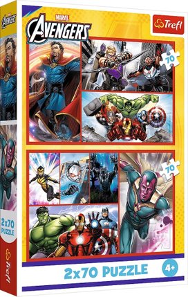 Puzzle Marvel Avengers Staň se hrdinou 2x70 dílků