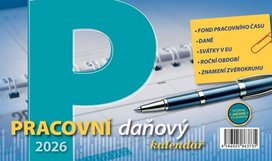 Pracovní daňový kalendář 2026 - stolní kalendář