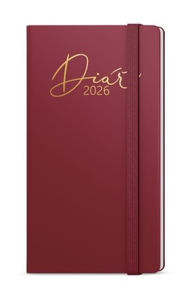 Týdenní diář 2026 Jakub Luxi kapesní bordó