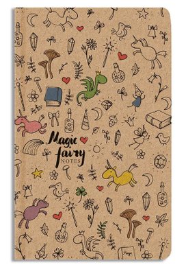 Notes linkovaný A5 kraft Kouzelný