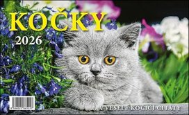 Kočky 2026 - stolní kalendář
