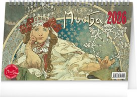 Alfons Mucha 2026 - stolní kalendář