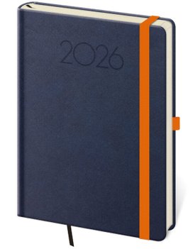 Týdenní diář 2026 A5 New Praga modrý s gumičkou