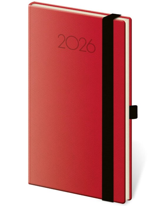 Kapesní diář 2026 New Praga červený