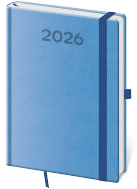Týdenní diář 2026 A5 Print Pop světle modrý