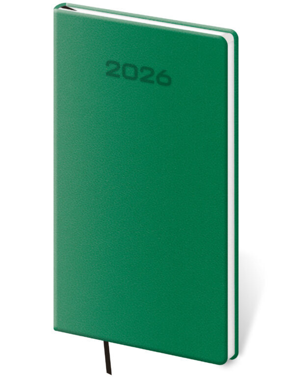 Kapesní diář 2026 Soft zelený