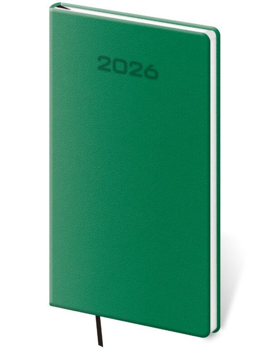 Kapesní diář 2026 Soft zelený