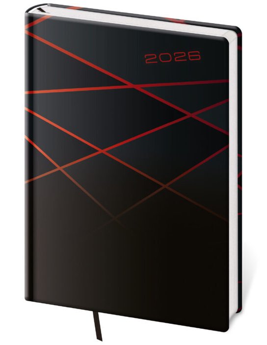 Denní diář 2025 A5 Vario Black design