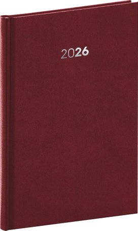 Týdenní diář 2026 Balakon bordó