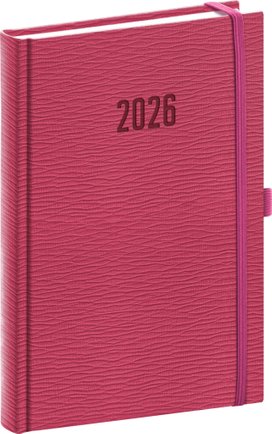 Denní diář Rivoli 2026 růžový