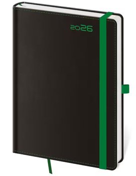 Týdenní diář 2026 B6 Black Green s poutkem