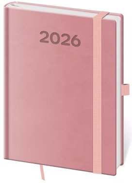 Týdenní diář 2026 A5 Print Pop růžový