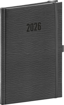 Týdenní diář Rivoli 2026 šedý