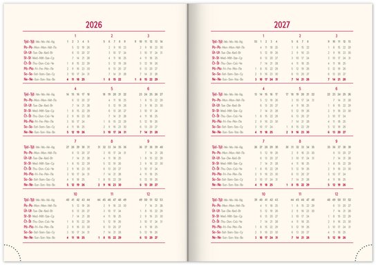 Týdenní diář Rivoli 2026 žlutozelený