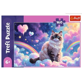 Puzzle Kočka domácí 160 dílků