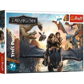 Puzzle Jak vycvičit draka Bezzubka a přátelé 200 dílků