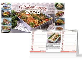 Hrnkové recepty kalendář 2026 - stolní kalendář