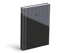 Diář 2026 D801 PU gray/dak gray