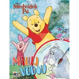Maluj vodou A4 Medvídek Pú