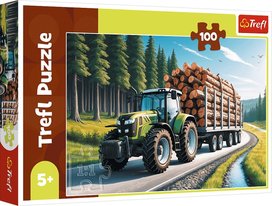 Puzzle Lesní traktor 100 dílků