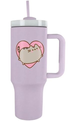 Pusheen cestovní hrnek s brčkem