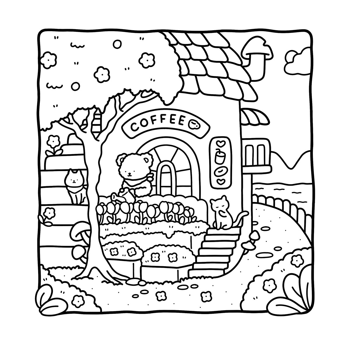 Coco Wyo Pohodové maľovanky. Cozy corner