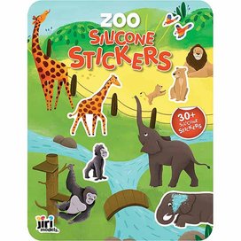 Hra se silikonovými samolepkami Zoo