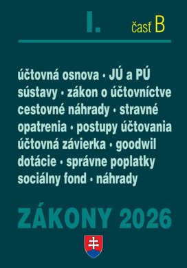 Zákony I B 2026 – účtovné zákony