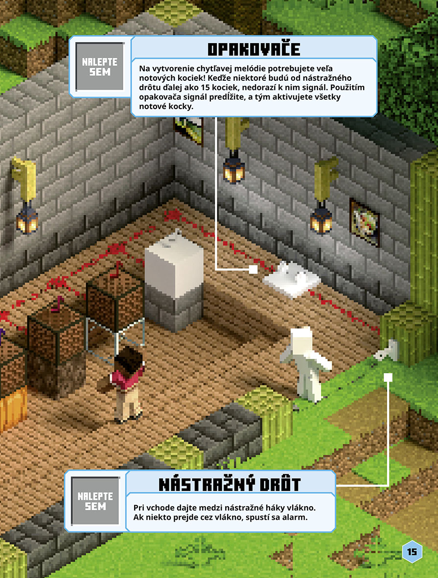 Minecraft - Redstone - Kniha samolepiek