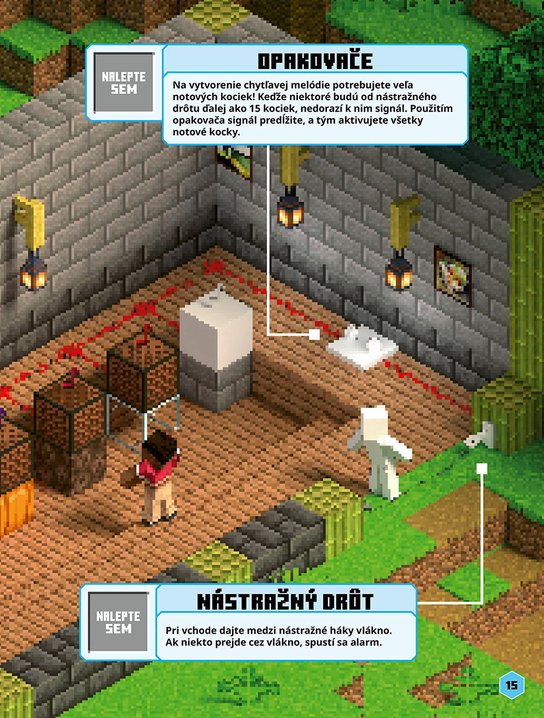 Minecraft - Redstone - Kniha samolepiek