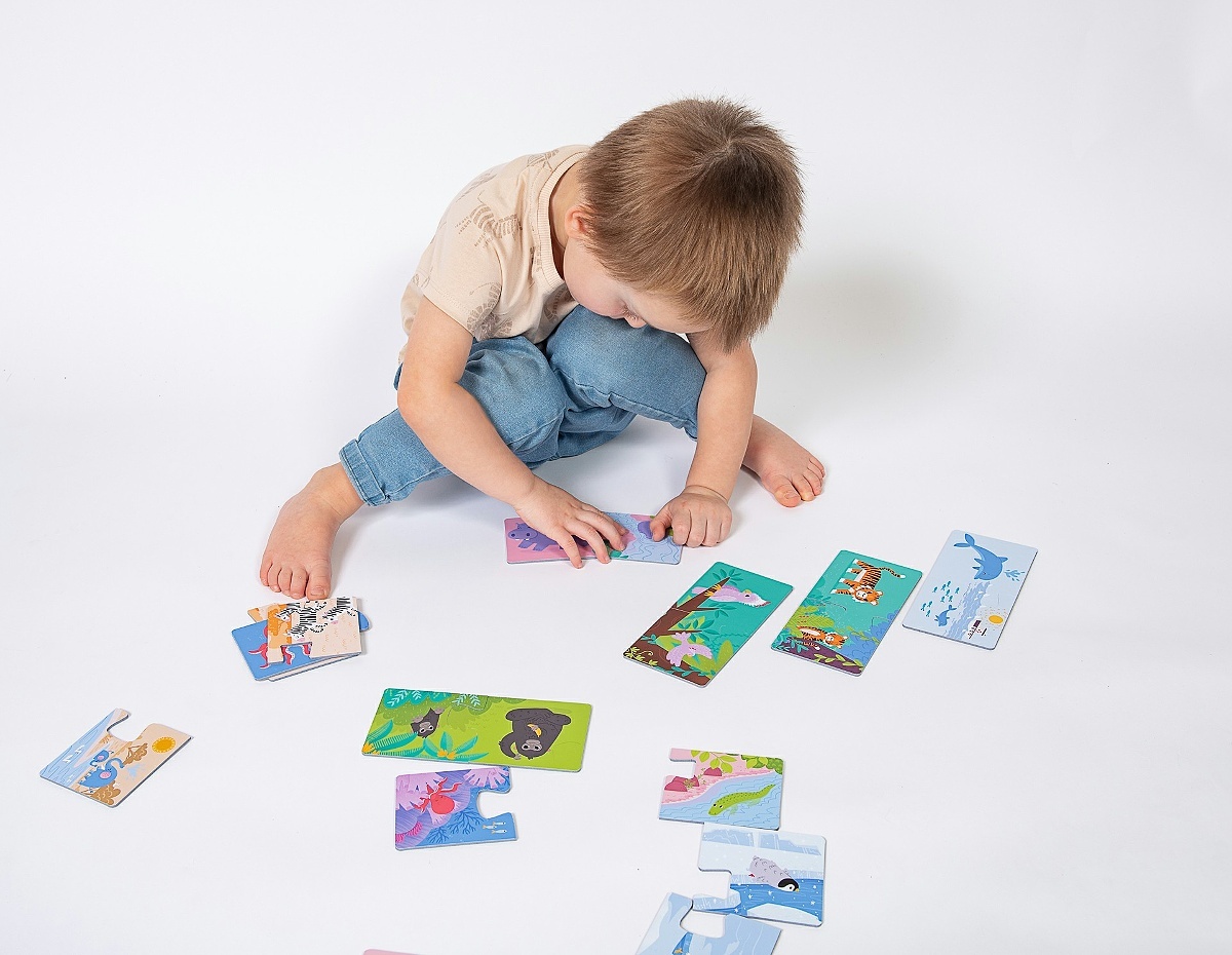 Véééliké puzzle duo Kde bydlí zvířátka